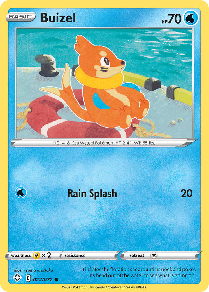 Pokemon | Buizel (022/072) [Sword & Shield: Shining Fates] | The Nerd Merchant