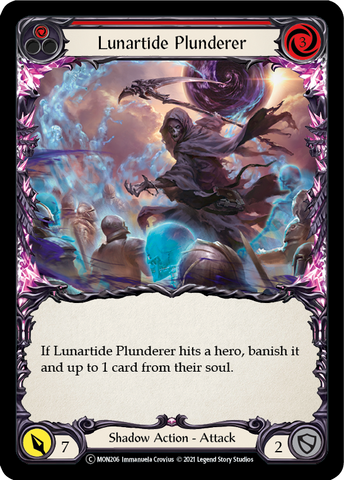 Flesh and Blood TCG | Lunartide Plunderer (Red) [U-MON206] (Monarch Unlimited)  Unlimited Normal | The Nerd Merchant