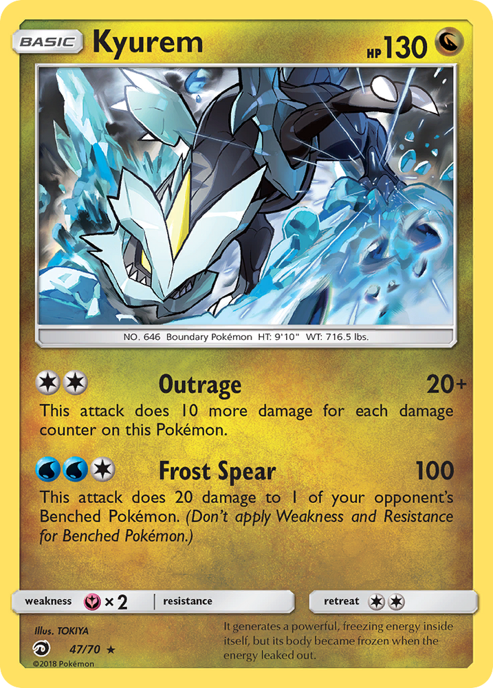 Pokemon | Kyurem (47/70) [Sun & Moon: Dragon Majesty] | The Nerd Merchant