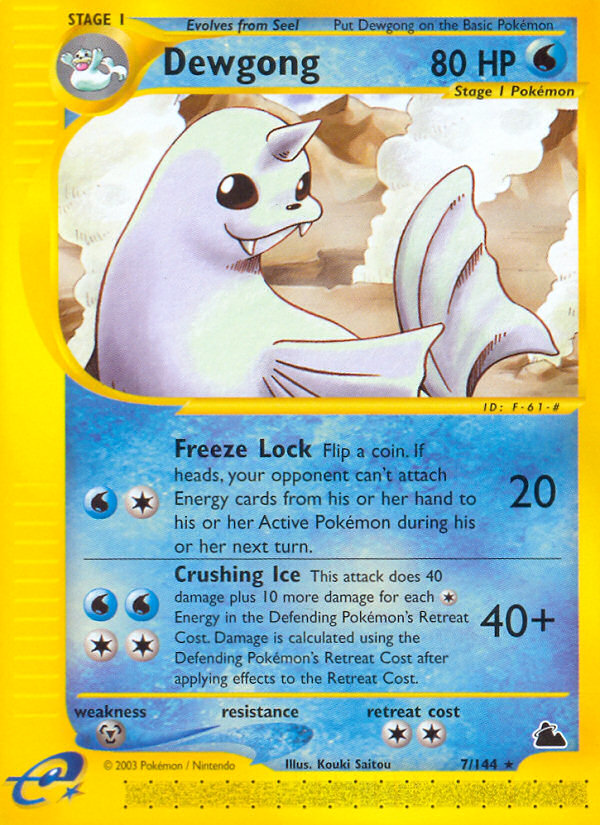 Pokemon | Dewgong (7/144) [Skyridge] | The Nerd Merchant
