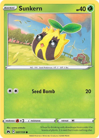 Pokemon | Sunkern (007/159) [Sword & Shield: Crown Zenith] | The Nerd Merchant