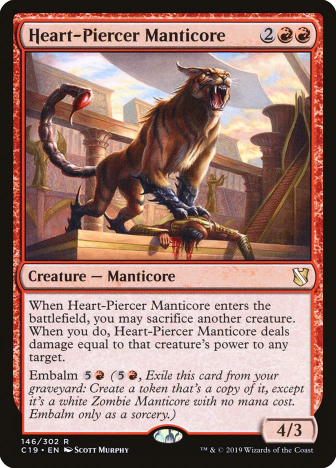 Magic | Heart-Piercer Manticore [Commander 2019] | The Nerd Merchant