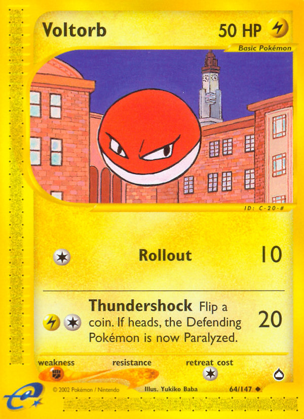 Pokemon | Voltorb (64/147) [Aquapolis] | The Nerd Merchant