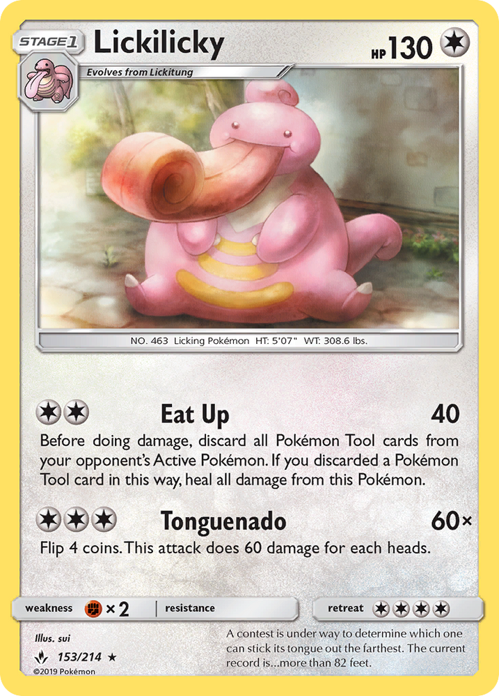 Pokemon | Lickilicky (153/214) [Sun & Moon: Unbroken Bonds] | The Nerd Merchant