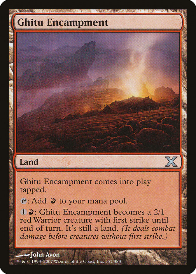 Magic | Ghitu Encampment [Tenth Edition] | The Nerd Merchant