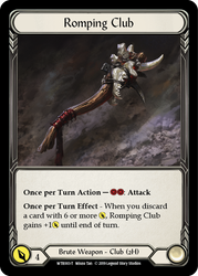 Flesh and Blood TCG | Romping Club // Quicken [WTR003-T // WTR225-T] (Welcome to Rathe)  Alpha Print Normal | The Nerd Merchant