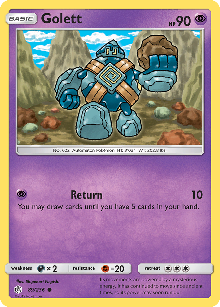 Pokemon| Golett (89/236) [Sun & Moon: Cosmic Eclipse] | The Nerd Merchant