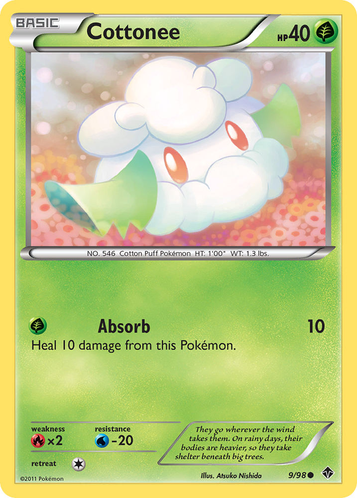 Pokemon | Cottonee (9/98) [Black & White: Emerging Powers] | The Nerd Merchant