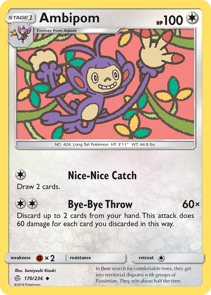 Pokemon| Ambipom (170/236) [Sun & Moon: Cosmic Eclipse] | The Nerd Merchant