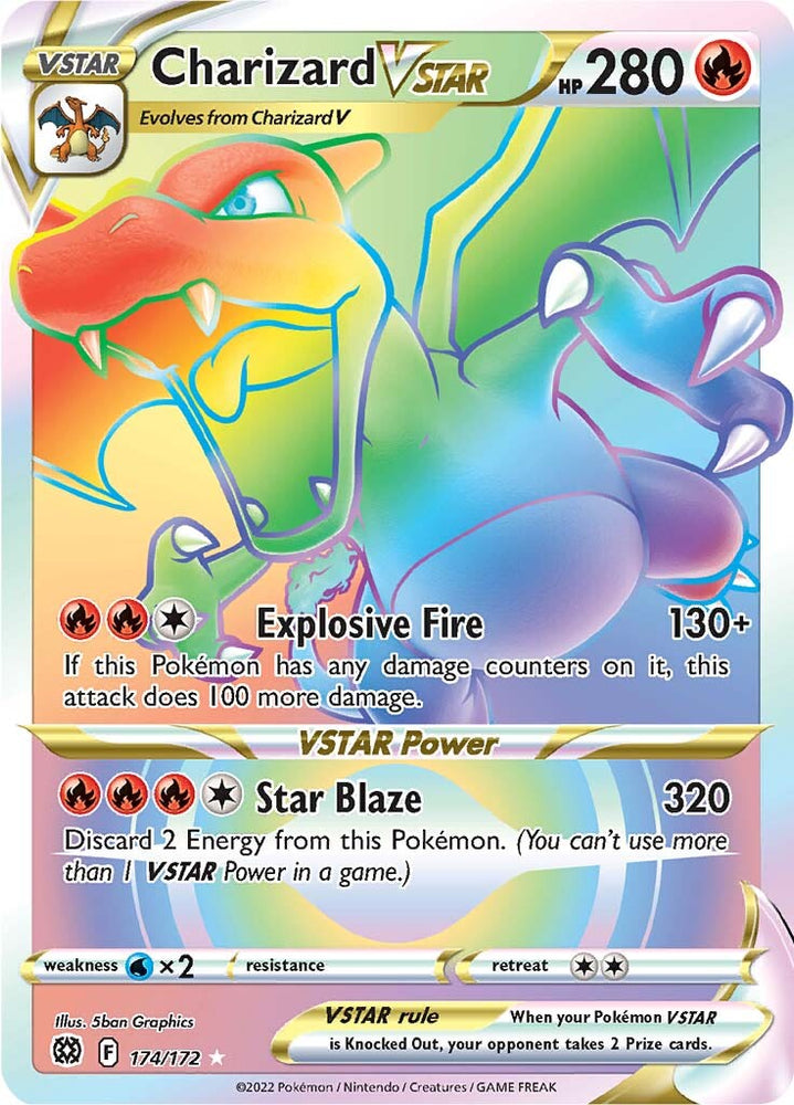 Pokemon | Charizard VSTAR (174/172) [Sword & Shield: Brilliant Stars] | The Nerd Merchant