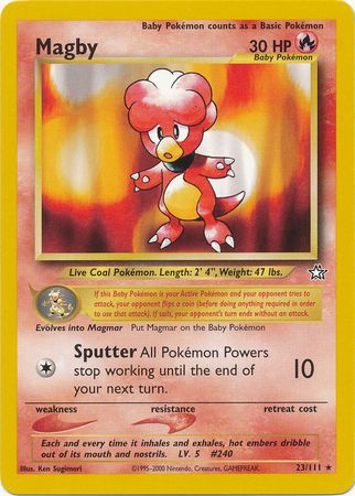 Pokemon | Magby (23/111) [Neo Genesis Unlimited] | The Nerd Merchant