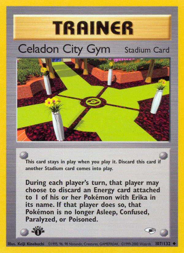 Pokemon | Celadon City Gym (107/132) [Gym Heroes 1st Edition] | The Nerd Mechant