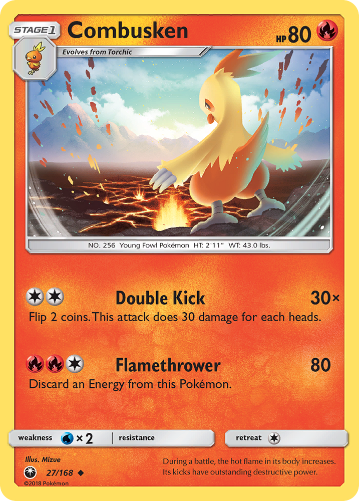 Pokemon | Combusken (27/168) [Sun & Moon: Celestial Storm] | The Nerd Merchant