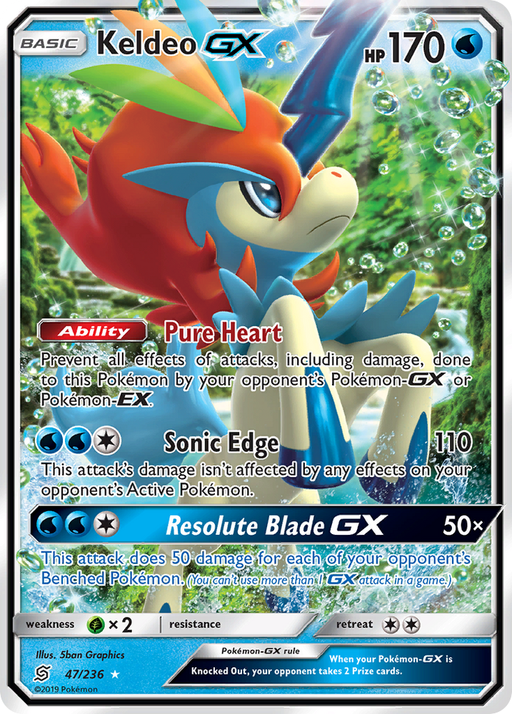 Pokemon | Keldeo GX (47/236) [Sun & Moon: Unified Minds] | The Nerd Merchant