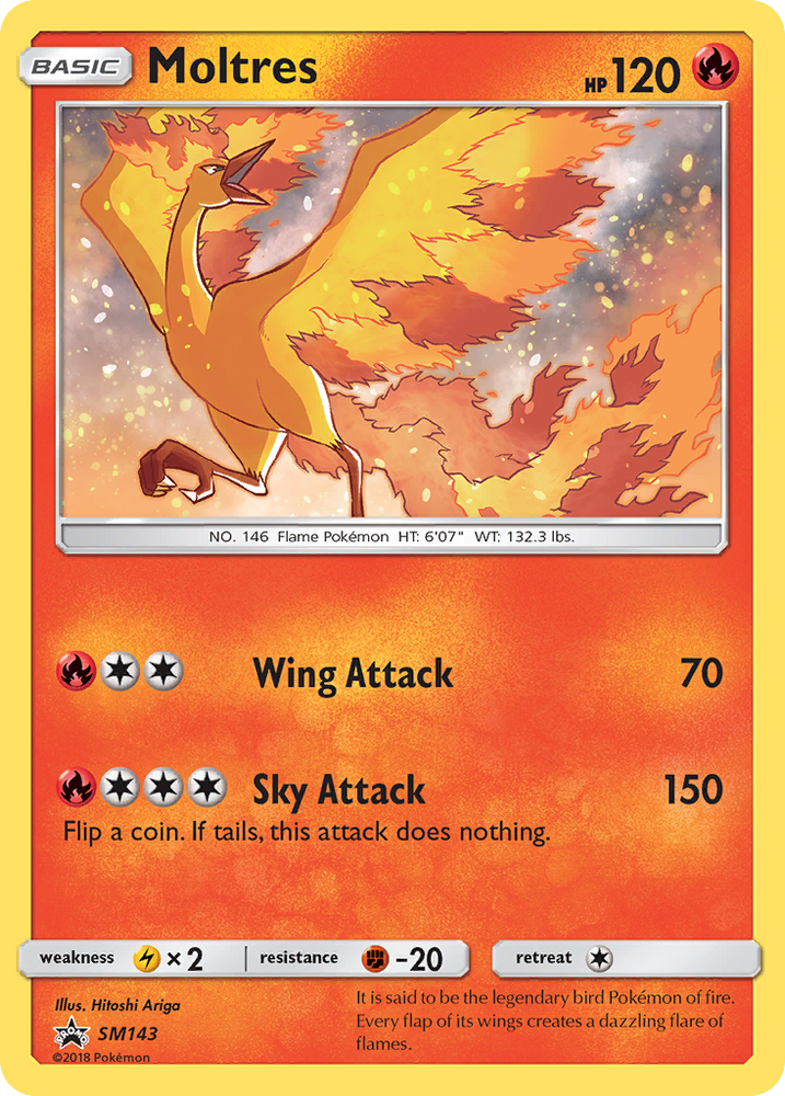Pokemon | Moltres (SM143) [Sun & Moon: Black Star Promos] | The Nerd Merchant