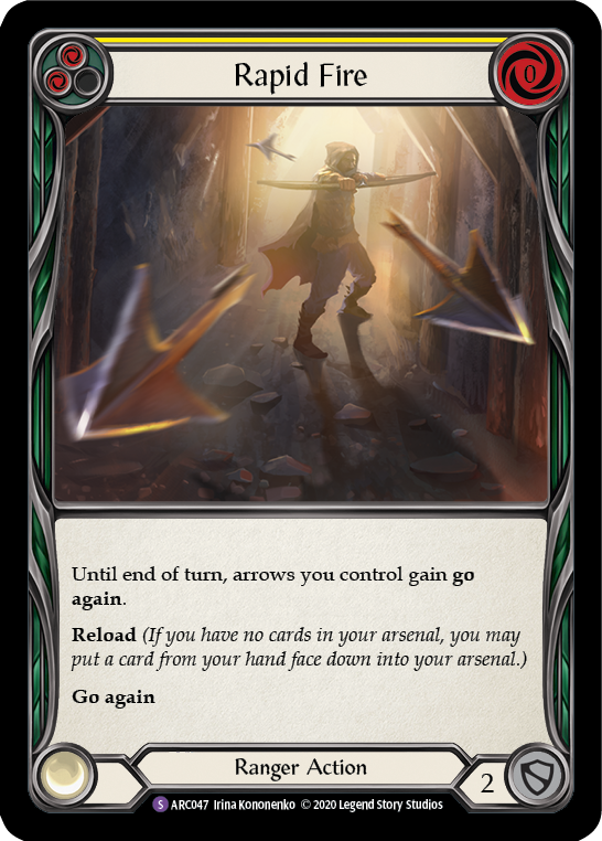 Flesh and Blood TCG | Rapid Fire [U-ARC047] (Arcane Rising Unlimited)  Unlimited Normal | The Nerd Merchant