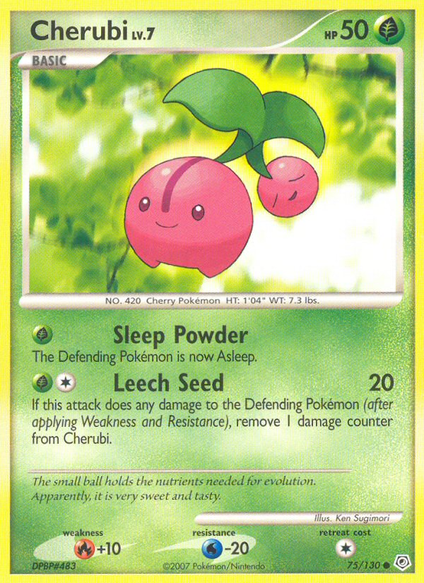 Pokemon | Cherubi (75/130) [Diamond & Pearl: Base Set] | The Nerd Merchant
