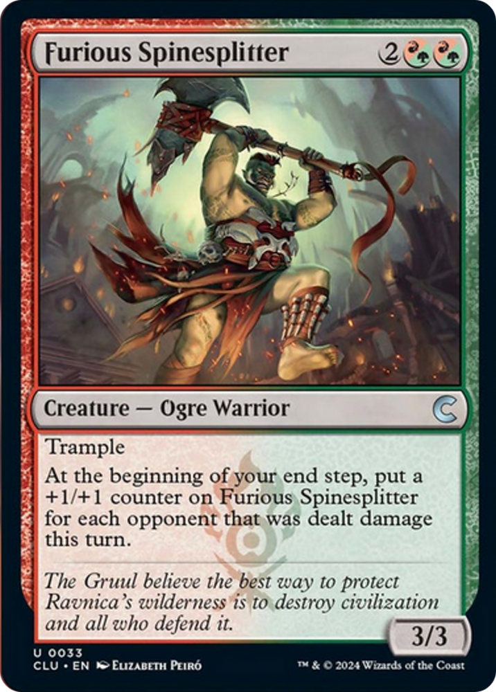 Magic | Furious Spinesplitter [Ravnica: Clue Edition] | The Nerd Merchant