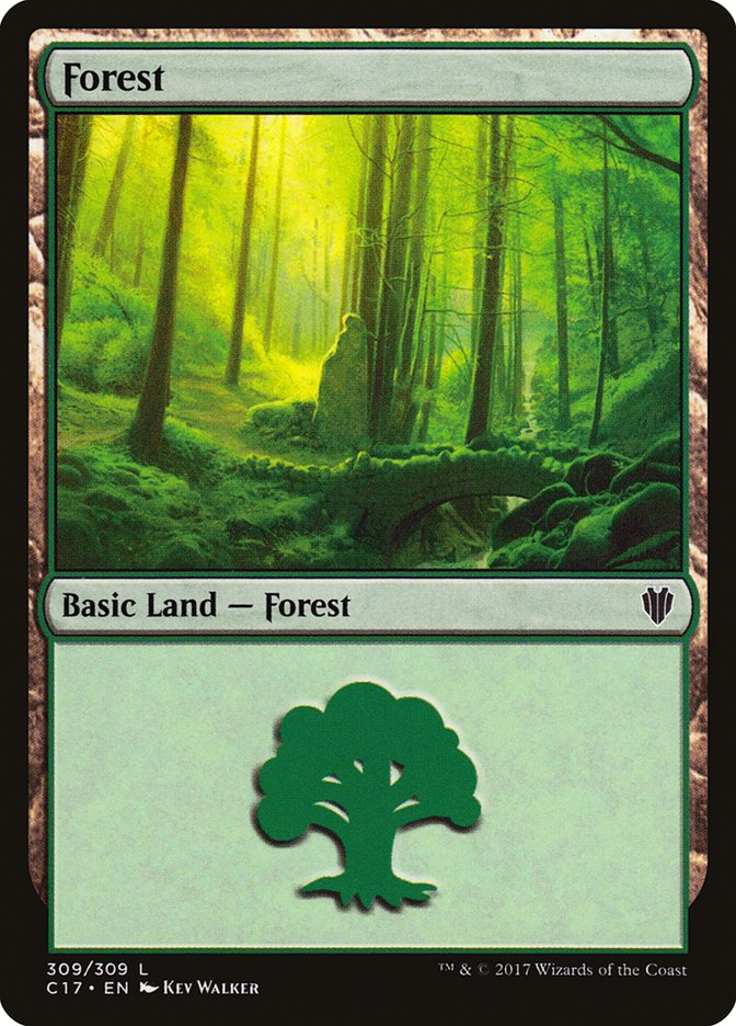 Magic | Forest (309) [Commander 2017] | The Nerd Merchant