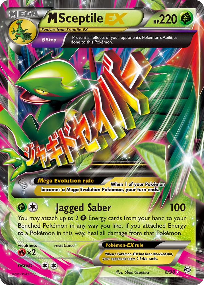 Pokemon | M Sceptile EX (8/98) [XY: Ancient Origins] | The Nerd Merchant