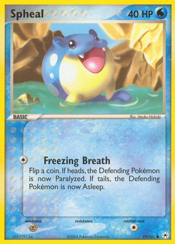 Pokemon | Spheal (74/101) [EX: Hidden Legends] | The Nerd Merchant