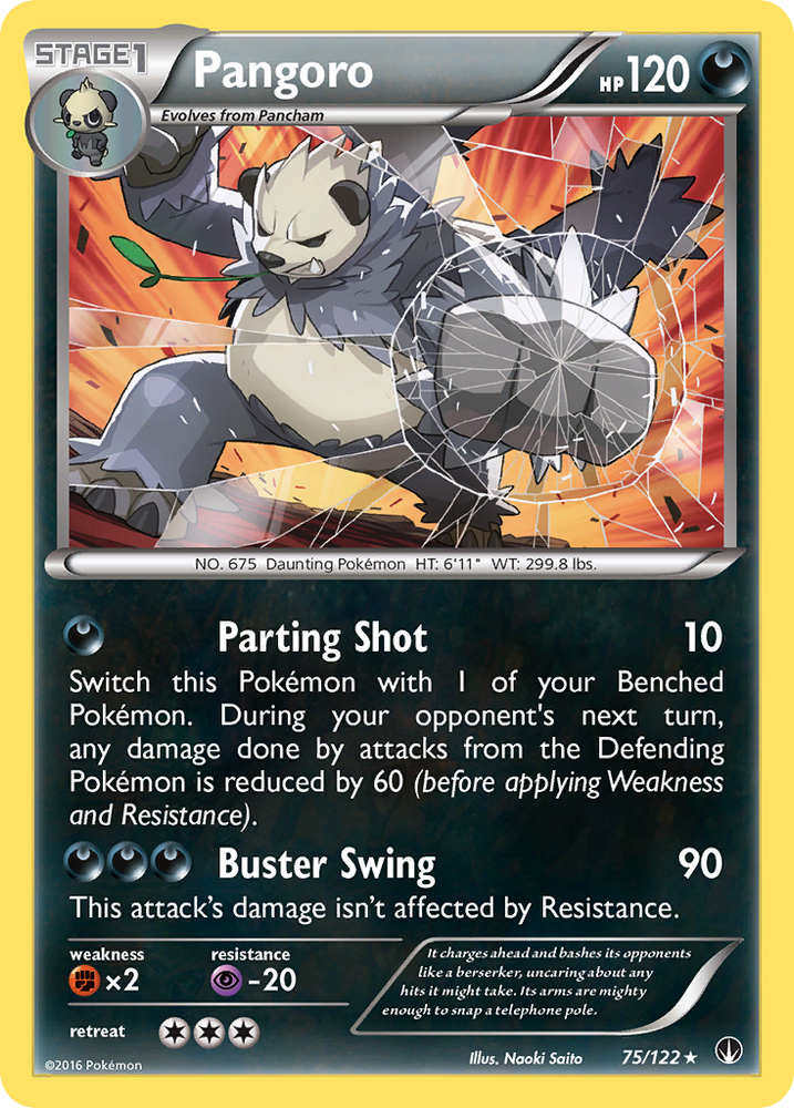 Pokemon | Pangoro (75/122) [XY: BREAKpoint] | The Nerd Merchant
