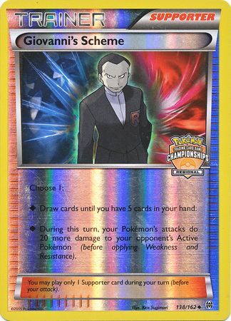 Pokemon | Giovanni's Scheme (138/162) (Championship Promo) [XY: BREAKthrough] | The Nerd Merchant
