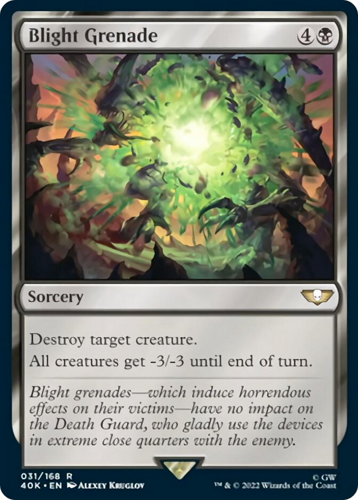 Magic | Blight Grenade (Surge Foil) [Warhammer 40,000] | The Nerd Merchant