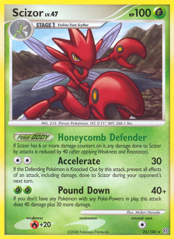 Pokemon | Scizor (25/100) [Diamond & Pearl: Stormfront] | The Nerd Merchant