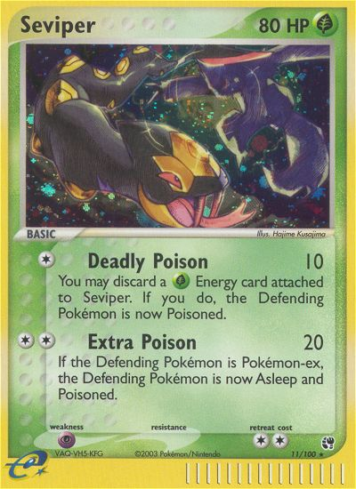Pokemon | Seviper (11/100) [EX: Sandstorm] | The Nerd Merchant