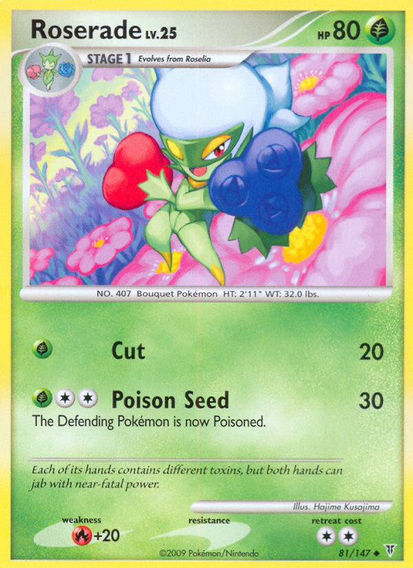 Pokemon | Roserade (81/147) [Platinum: Supreme Victors] | The Nerd Merchant