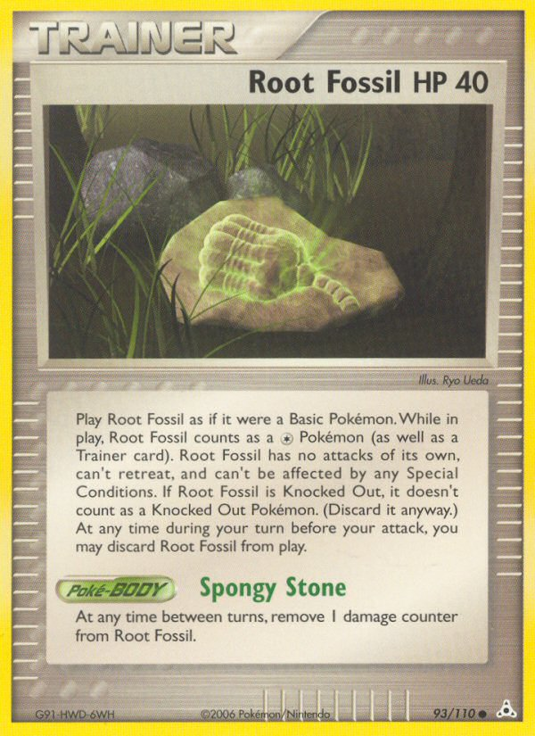 Pokemon | Root Fossil (93/110) [EX: Holon Phantoms] | The Nerd Merchant