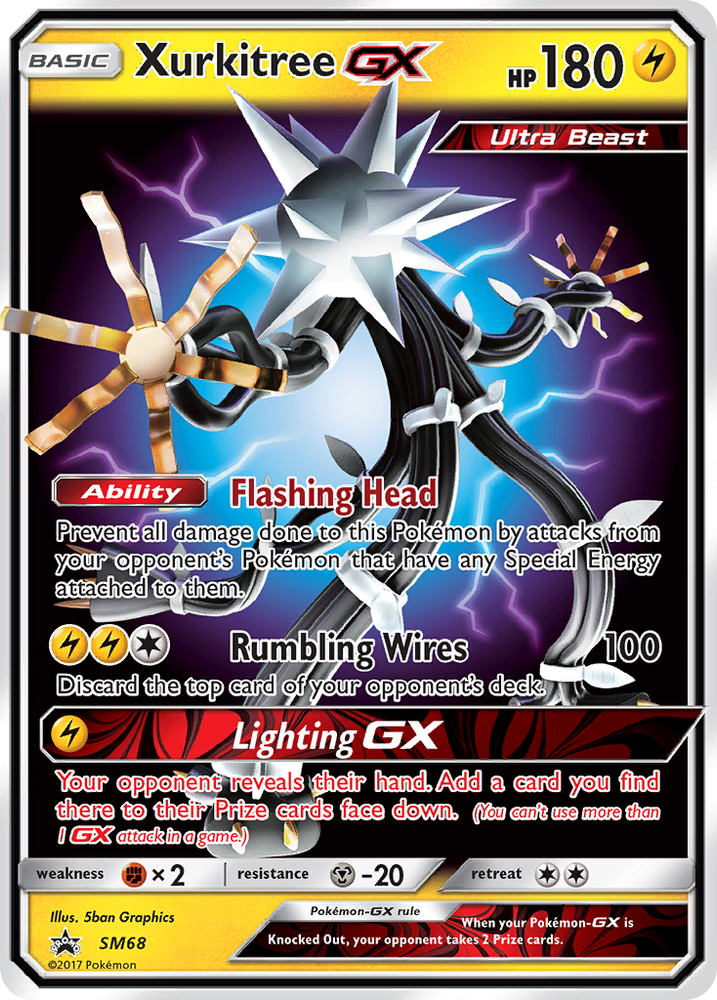 Pokemon | Xurkitree GX (SM68) [Sun & Moon: Black Star Promos] | The Nerd Merchant