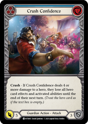 Flesh and Blood TCG | Crush Confidence (Blue) [U-WTR065] (Welcome to Rathe Unlimited)  Unlimited Rainbow Foil | The Nerd Merchant