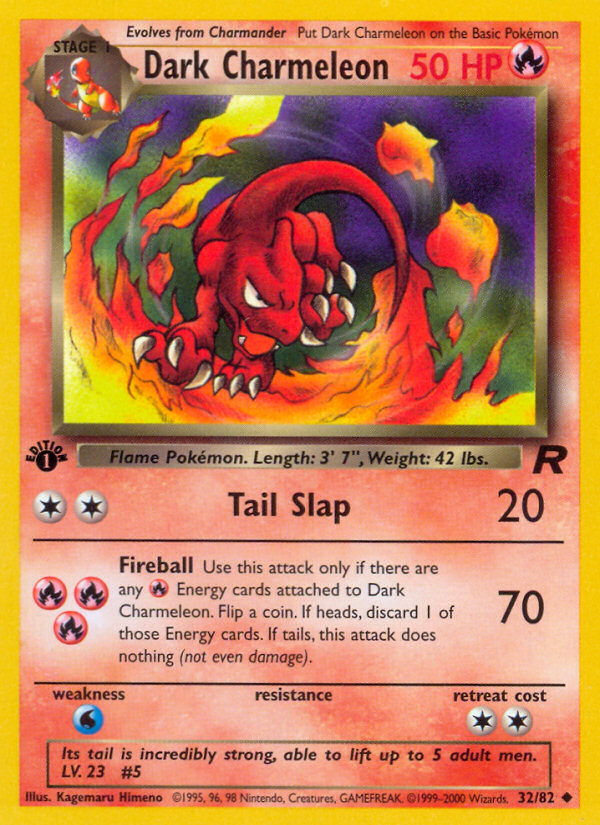 Pokemon | Dark Charmeleon (32/82) [Team Rocket 1st Edition] | The Nerd Merchant
