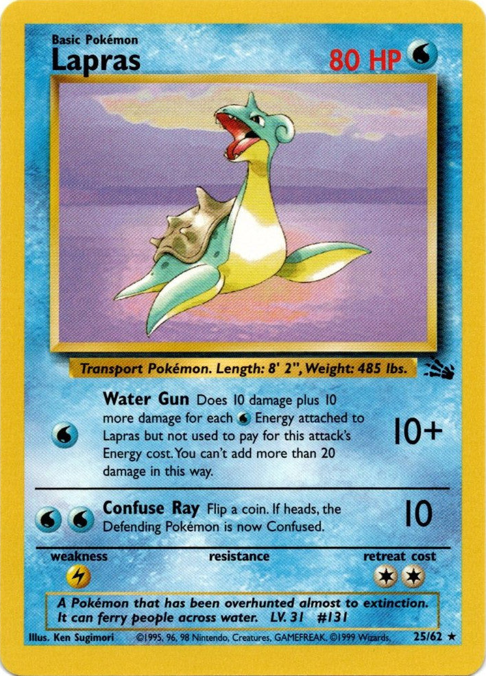 Pokemon | Lapras (25/62) [Fossil Unlimited] | The Nerd Merchant