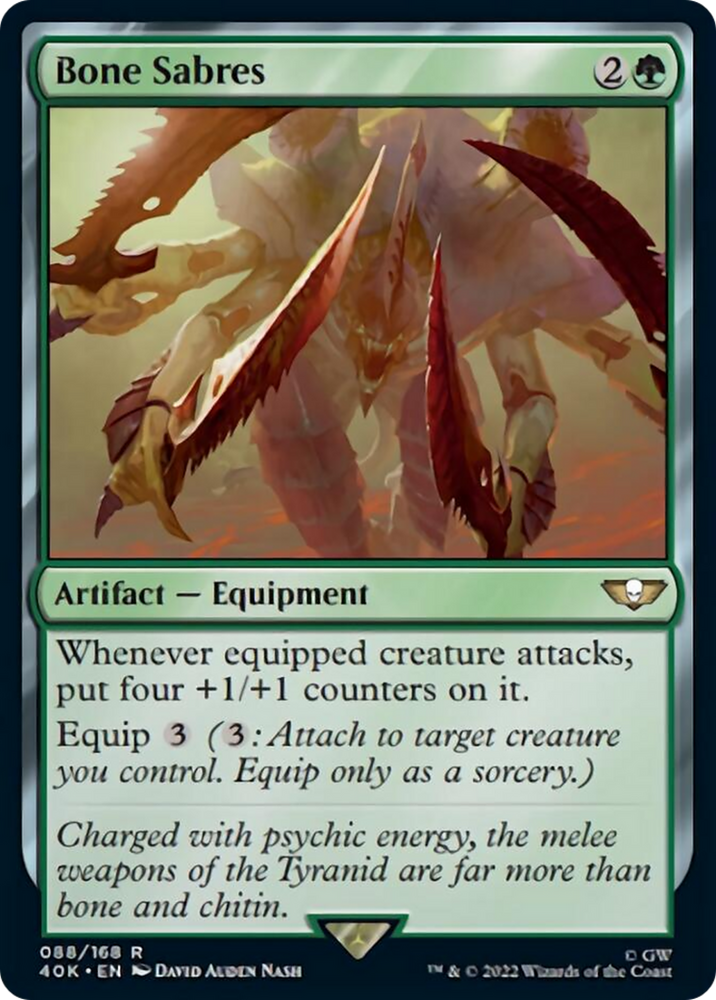 Magic | Bone Sabres (Surge Foil) [Warhammer 40,000] | The Nerd Merchant