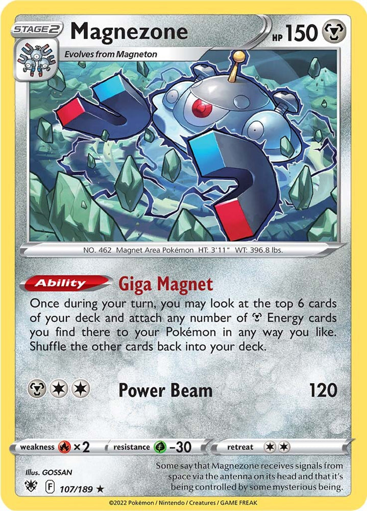 Pokemon | Magnezone (107/189) (Theme Deck Exclusive) [Sword & Shield: Astral Radiance] | The Nerd Merchant