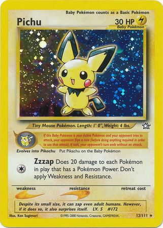 Pokemon | Pichu (12/111) [Neo Genesis Unlimited] | The Nerd Merchant