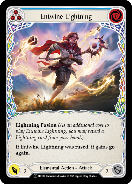 Flesh and Blood TCG | Entwine Lightning (Blue) [U-ELE102] (Tales of Aria Unlimited)  Unlimited Normal | The Nerd Merchant