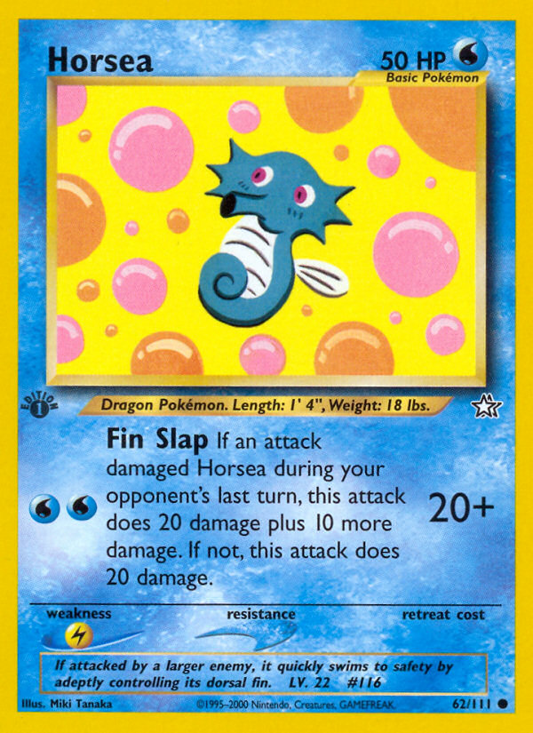 Pokemon | Horsea (62/111) [Neo Genesis 1st Edition] | The Nerd Merchant