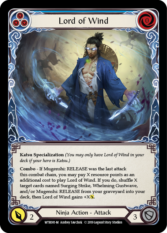 Flesh and Blood TCG | Lord of Wind [WTR081-M] (Welcome to Rathe)  Alpha Print Normal | The Nerd Merchant