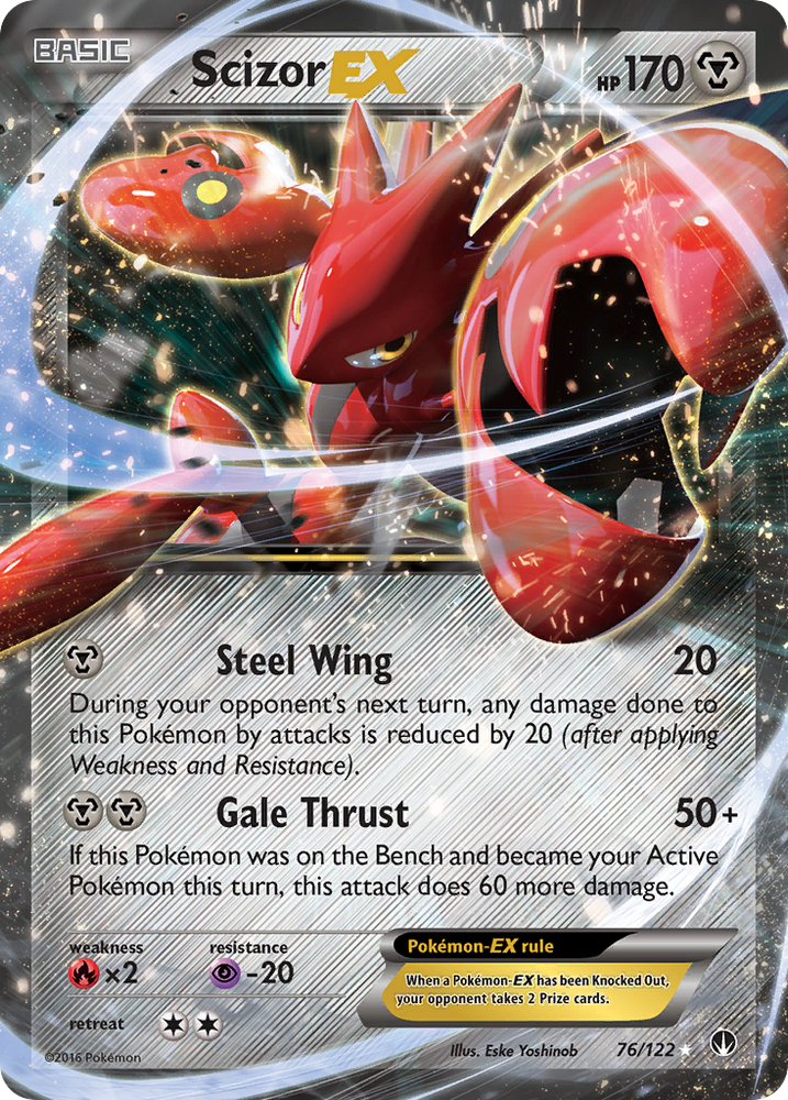 Pokemon | Scizor EX (76/122) [XY: BREAKpoint] | The Nerd Merchant