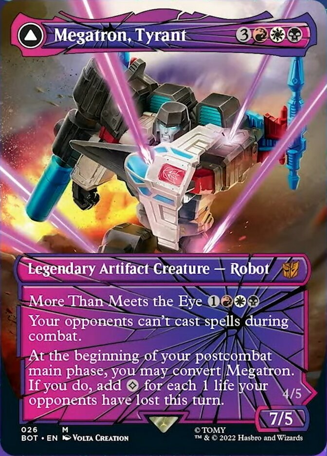 Magic | Megatron, Tyrant // Megatron, Destructive Force (Shattered Glass) [Transformers] | The Nerd Merchant