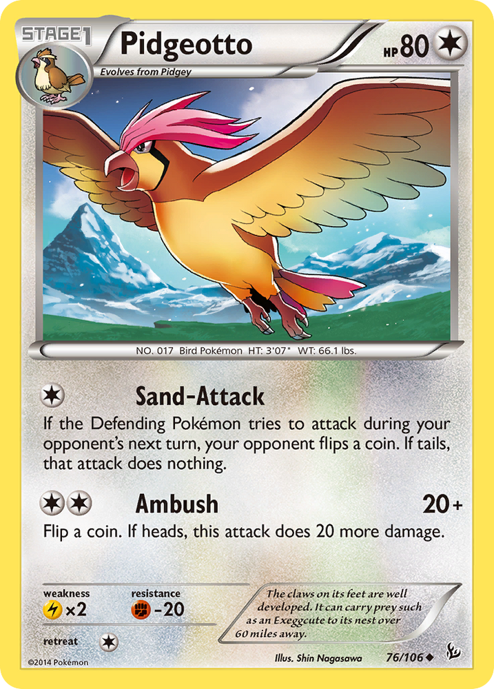 Pokemon | Pidgeotto (76/106) [XY: Flashfire] | The Nerd Merchant