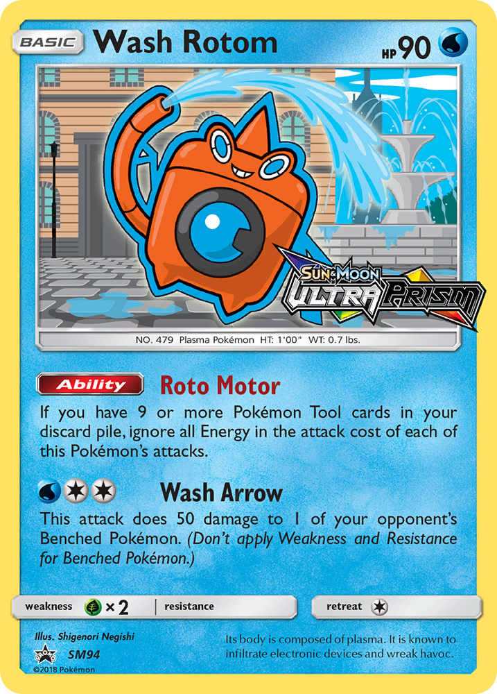 Pokemon | Wash Rotom (SM94) [Sun & Moon: Black Star Promos] | The Nerd Merchant