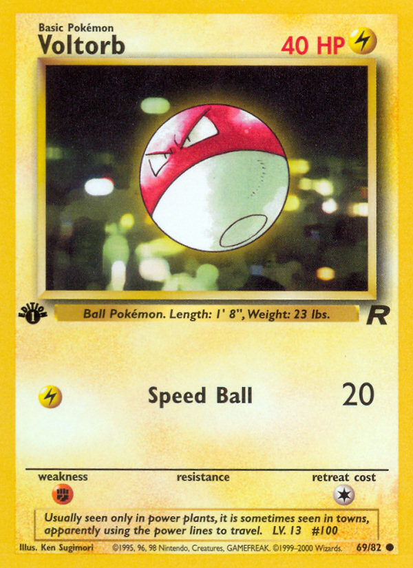 Pokemon | Voltorb (69/82) [Team Rocket 1st Edition] | The Nerd Merchant