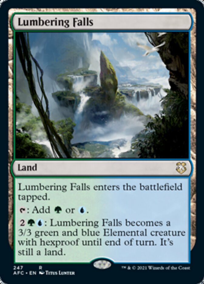 Magic | Lumbering Falls [Dungeons & Dragons: Adventures in the Forgotten Realms Commander] | The Nerd Merchant