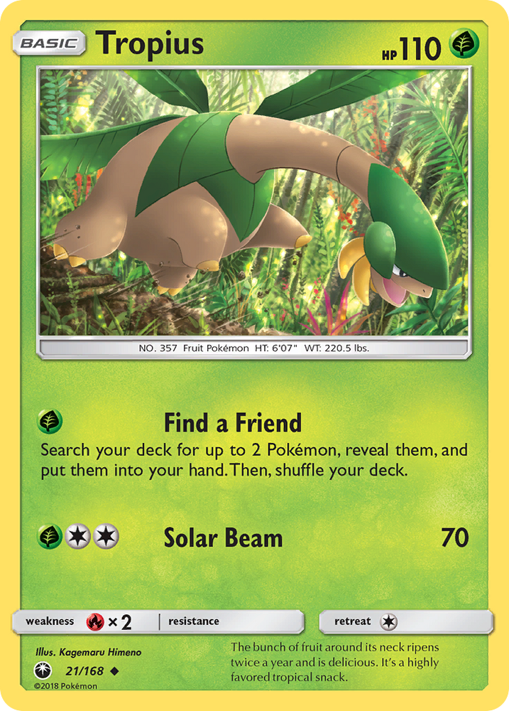 Pokemon | Tropius (21/168) [Sun & Moon: Celestial Storm] | The Nerd Merchant