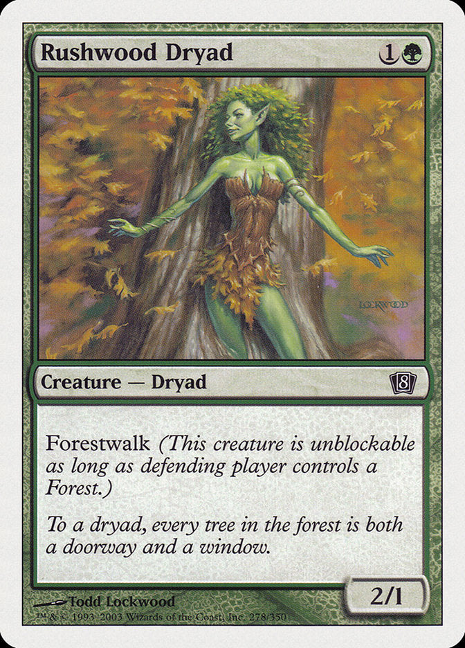 Magic | Rushwood Dryad [Eighth Edition] | The Nerd Merchant